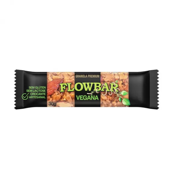 Flowbar Barra De Granola Vegana Premium 30g    UNIDADE