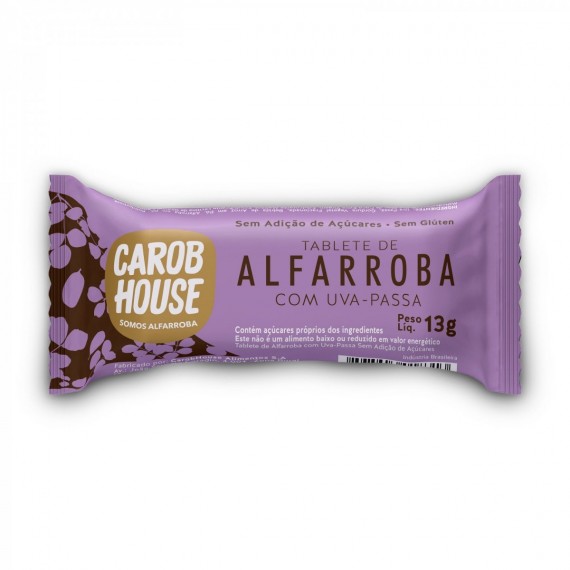 Alfarroba c/ Uva Passa 13g - Carob House