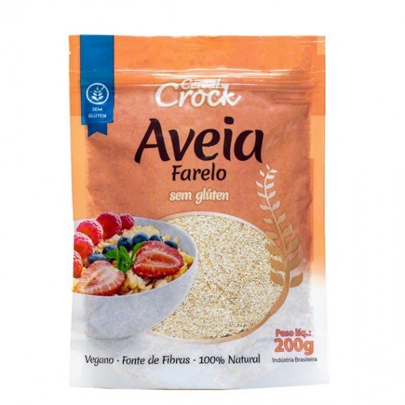 Aveia Sem Glúten Farelo Cereal Crock 200G
