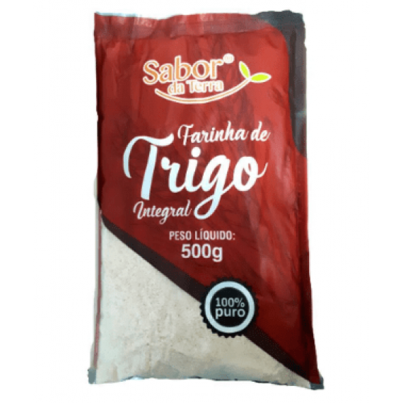 Farinha de Trigo Integral - 500g - Sabor da Terra