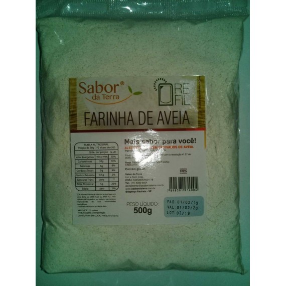 Farinha de Aveia 500g - Sabor da Terra