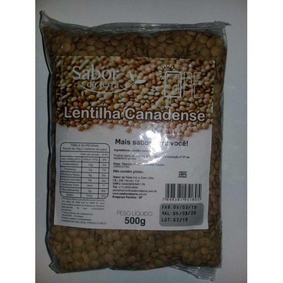 Lentilha Canadense 500g - Sabor da Terra