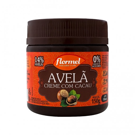 Creme de Avelã com Cacau Zero 150g - Flormel