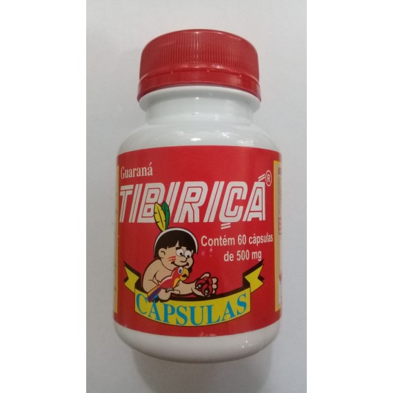 Guaraná 500mg 60 caps 40g - Tibiriçá