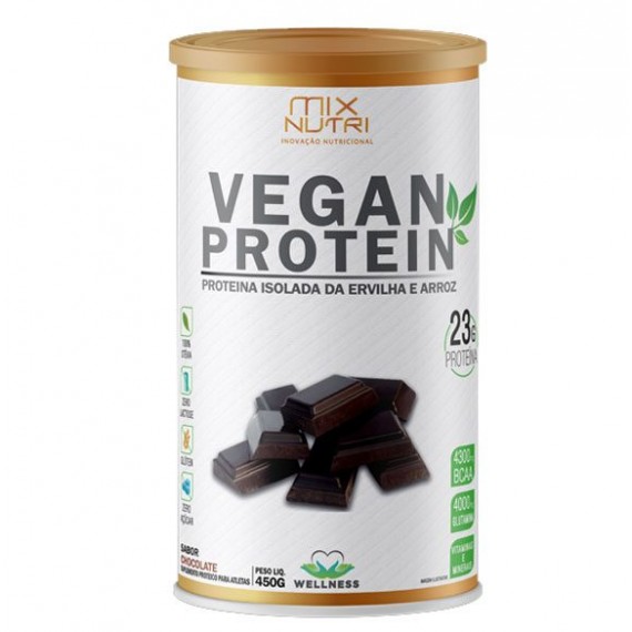 Vegan Protein Sabor Chocolate 450g - Mix Nutri