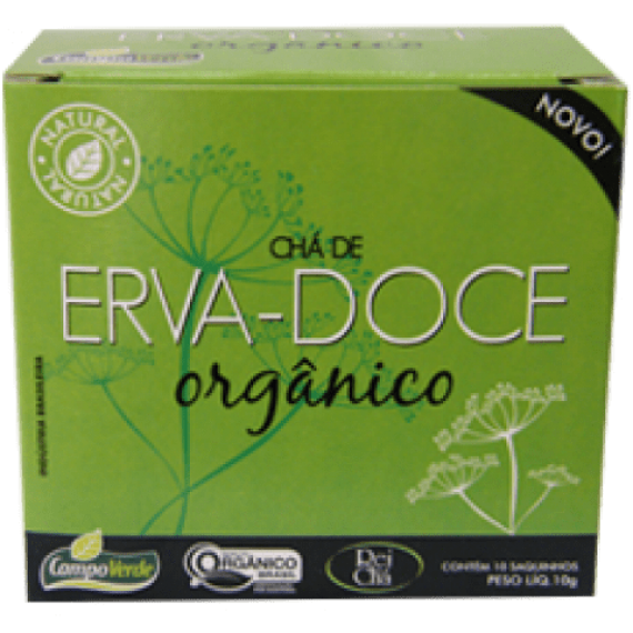 Chá Erva Doce Orgânico 10g - Campo Verde