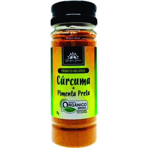 Cúrcuma com Pimenta Orgânica 70g - Kampo de Ervas