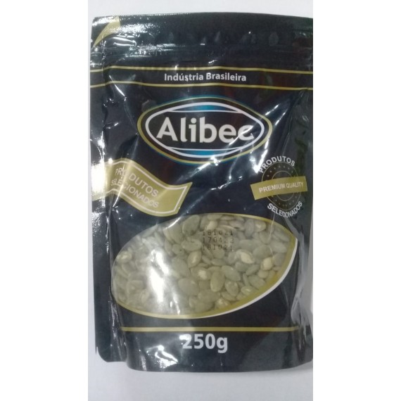 Semente de Abóbora Sem Casca Salgada 250g - Alibec