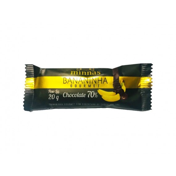 Bananinha Gourmet Zero Choco 70% 20g - Minnas