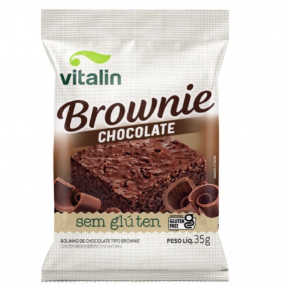 Brownie Integra Sem Glútenl 35g Vitalin