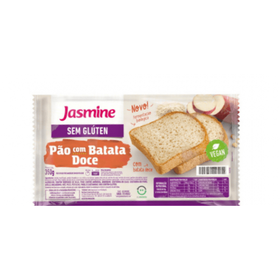 Pão Sem Glúten Batata Doce 350g- Jasmine