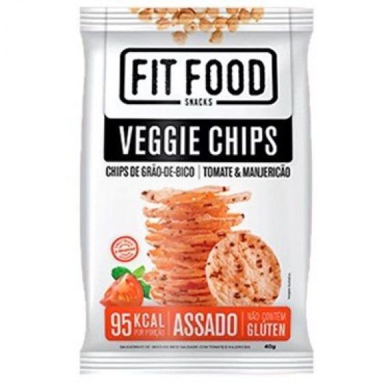 Veggie Chips Tomate e manjericão 40g - Fit Food