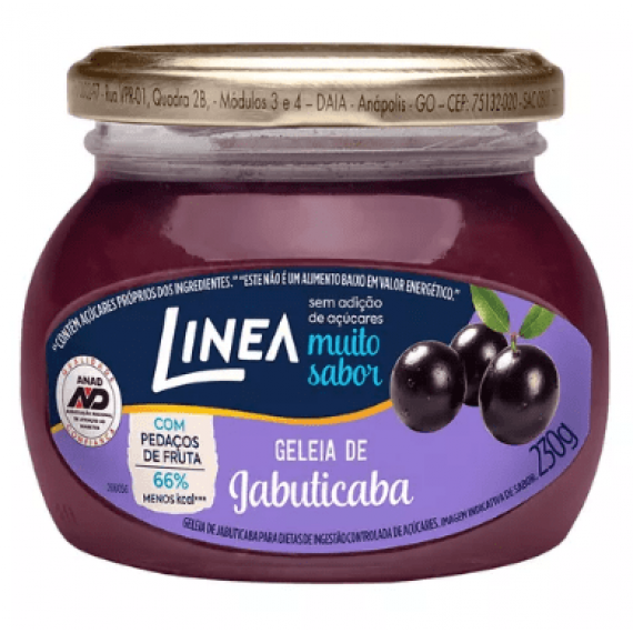 Geleia de Jabuticaba sem açucar - 220g - Linea