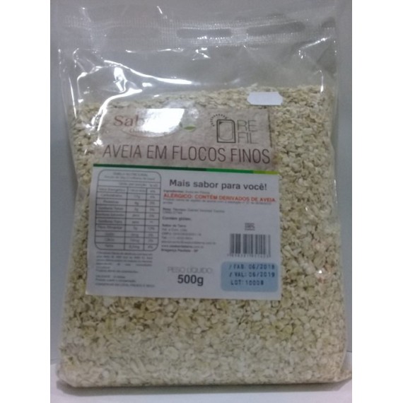 Aveia em Flocos Finos 500g - Sabor da Terra